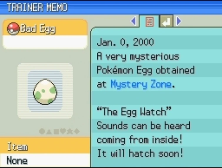 Bad egg in my Pokemon HeartGold. Fandom