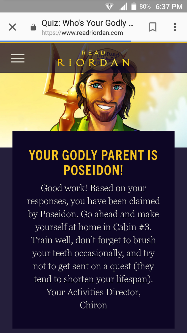 Read Riordan's Official Godly Parent Quiz