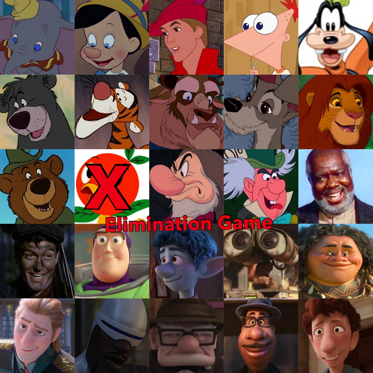 Disney Male Characters Elimination Game Fandom