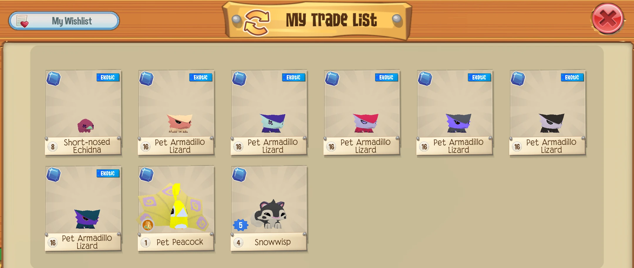 Any token glider offers for stuff on my list? Fandom