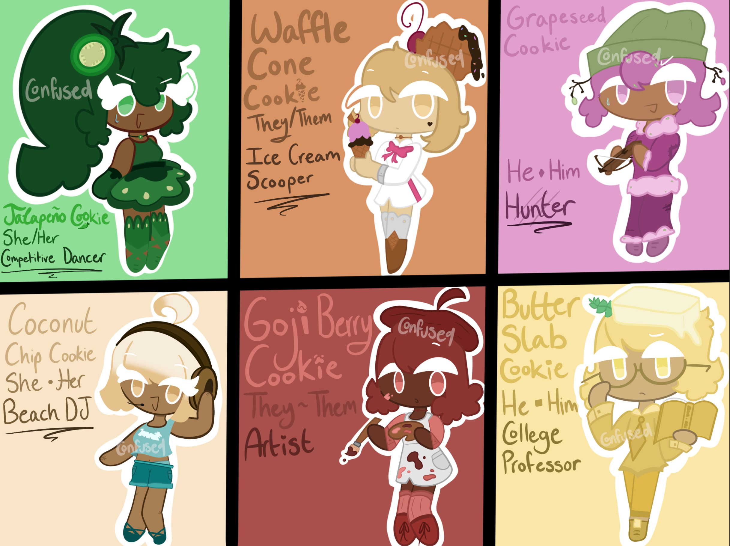 Cookie Run OC Adopt (BATCH OF SIX) Fandom