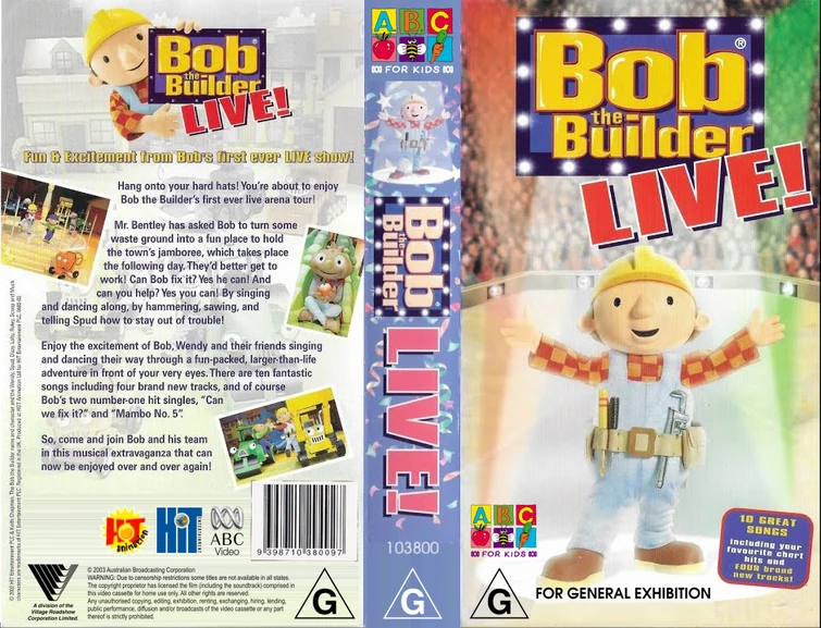 Bob the Builder LIVE 2003 AUS VHS Fandom