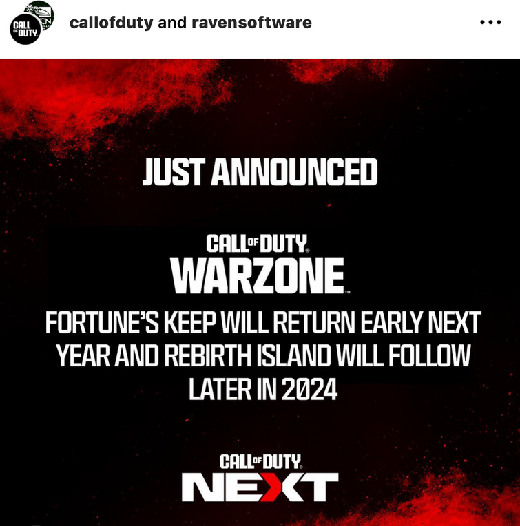 Raven didn't mention it gave Call of Duty: Warzone's Rebirth