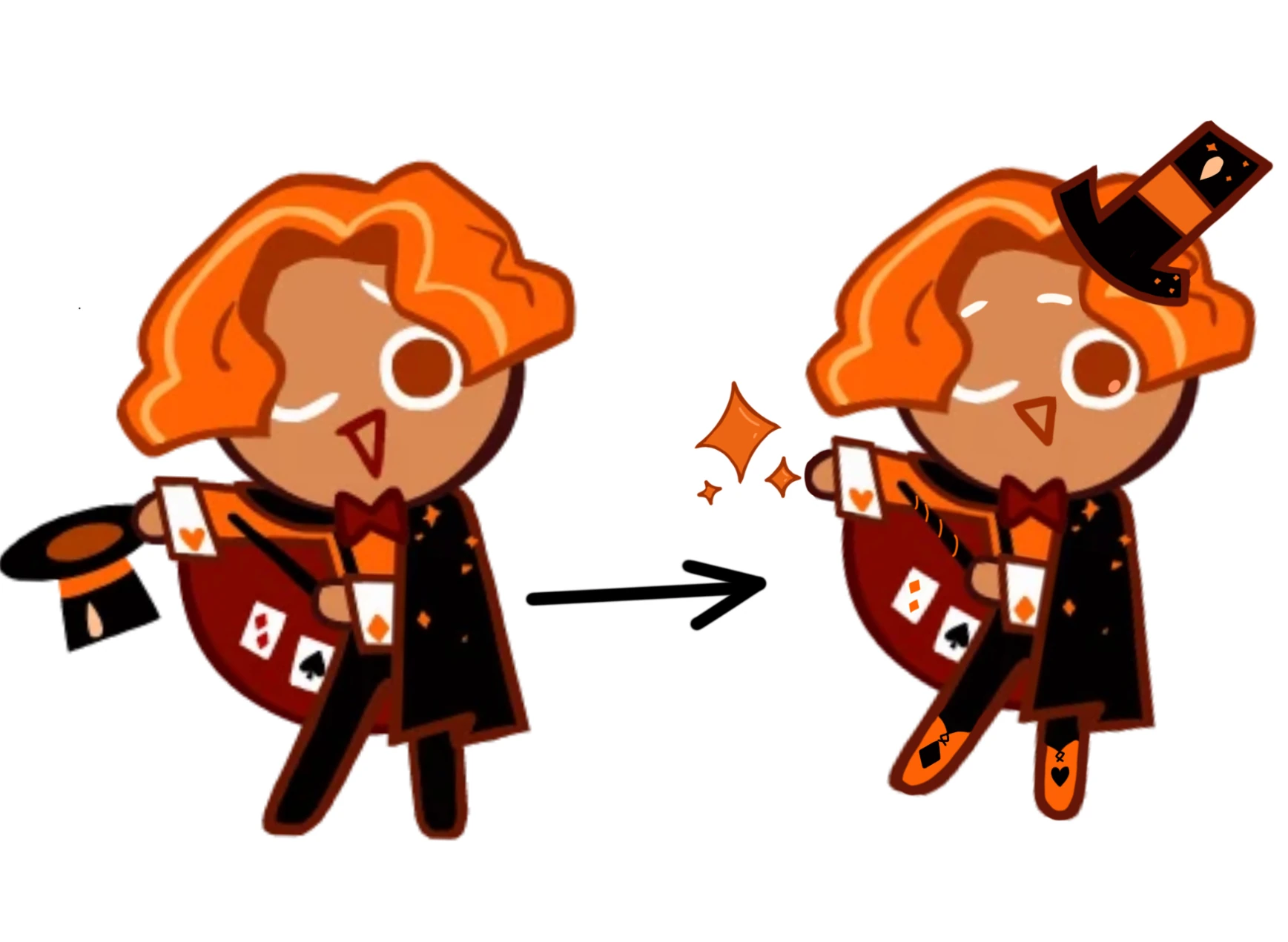 I glowed up cinnamon cookie for the slight chance he makes it into