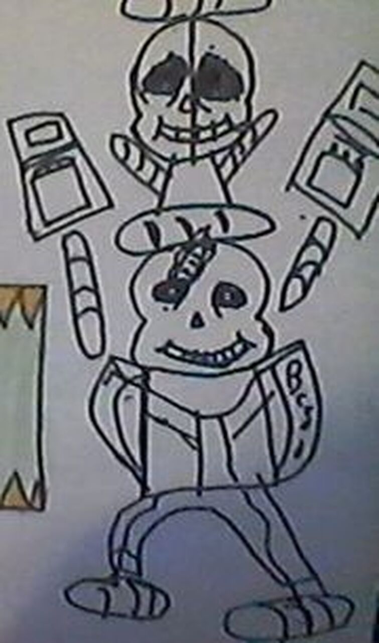 I drew Mafia Nightmare sans : r/Undertale