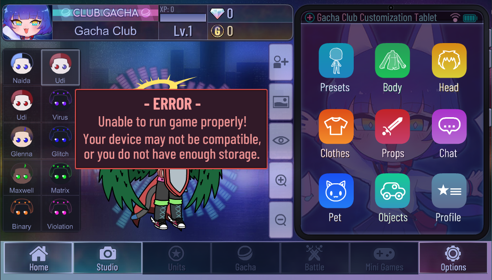 How to fix Offline Import Failed in gacha club