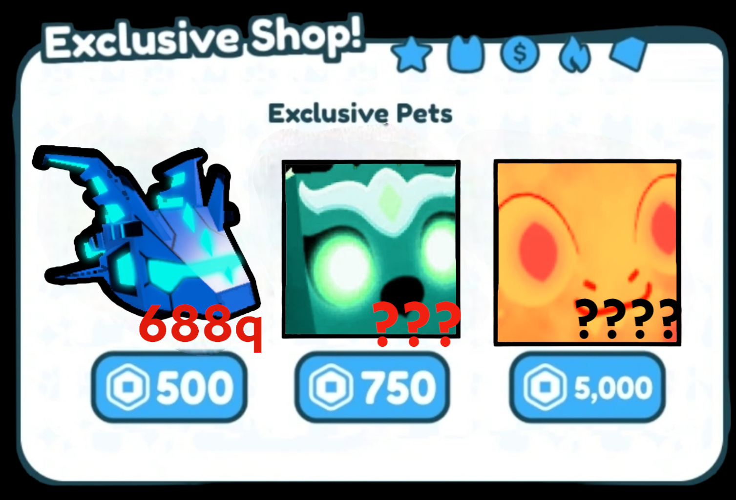 Pet Simulator X Exclusive Shop