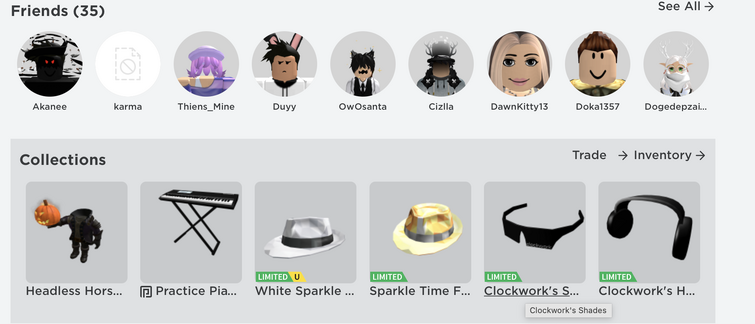 Rolimon's  Roblox Trading Fansite