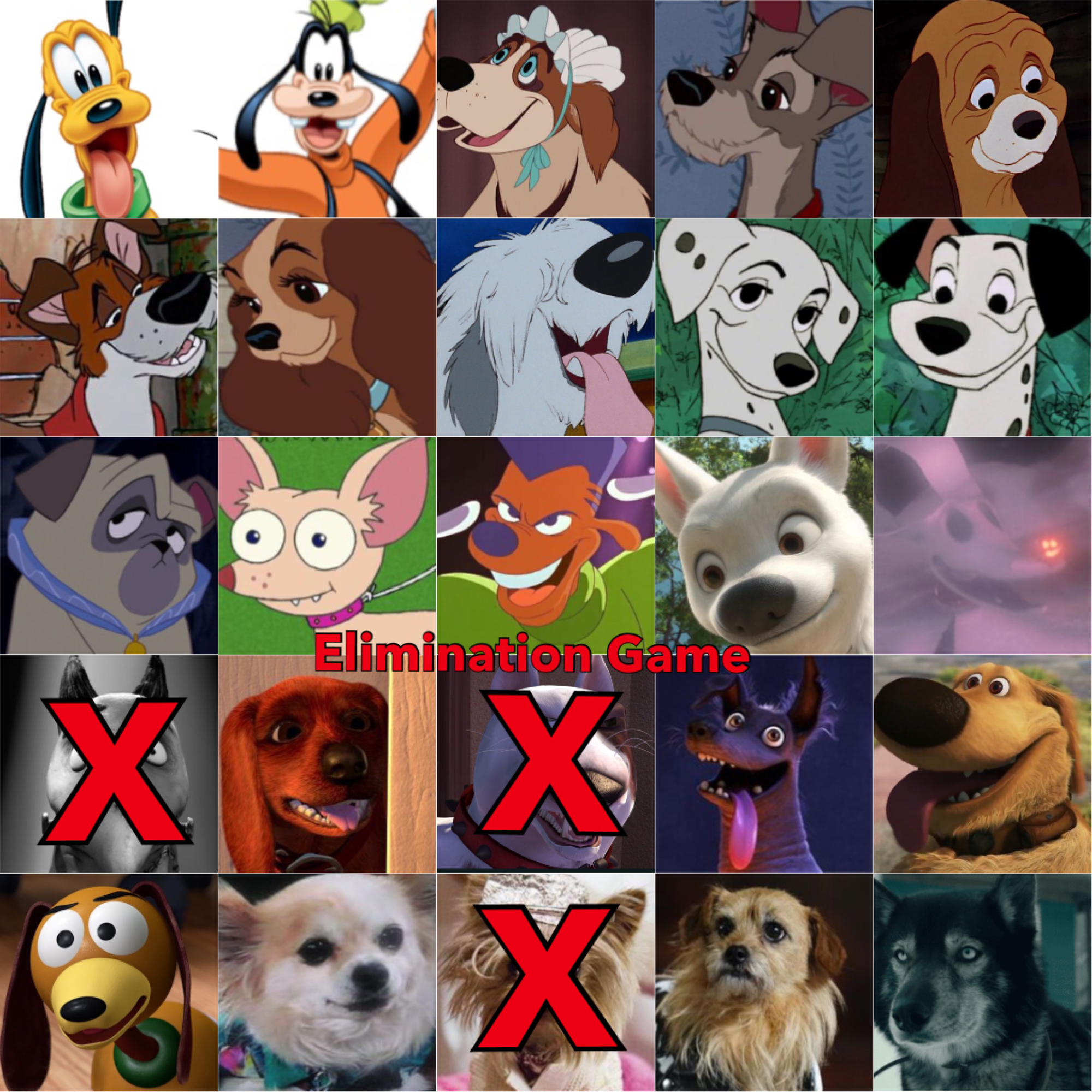 Disney Dogs Elimination Game - Who Would You Eliminate???