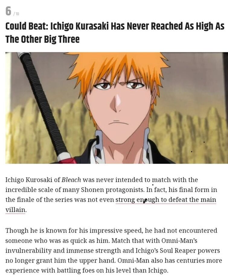 Ichigo kurosaki (BLEACH) Completo - iFunny Brazil