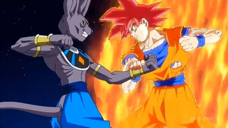 dbz battle of the gods goku vs bills