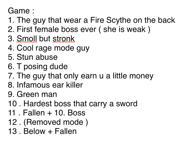 Guess the boss name Fandom