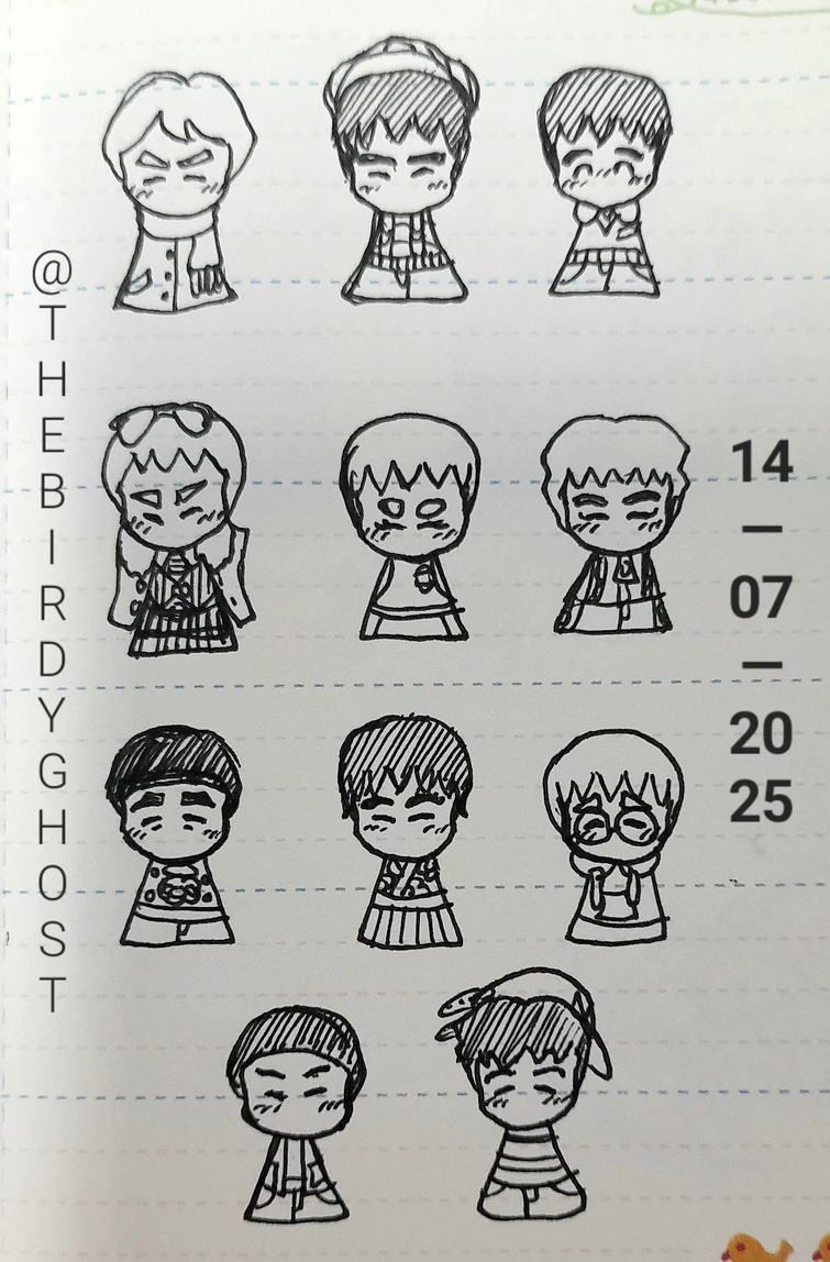 Wii U Mii doodles, featuring TD Lorenzo's Xavi and Al and Mii