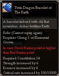 Twin Dragon Bracelet of The Earth
