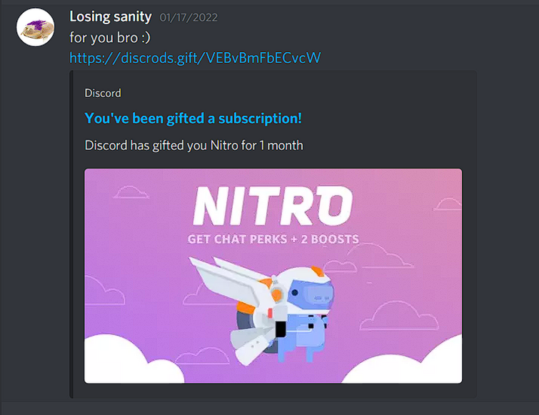 Discord where there is full of scam links