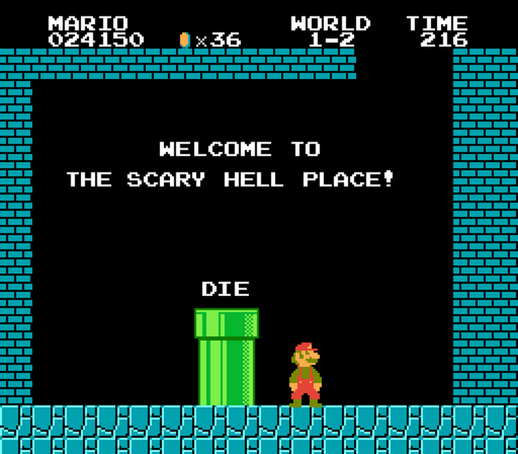 Mario creepypasta. Suffer more Mario.