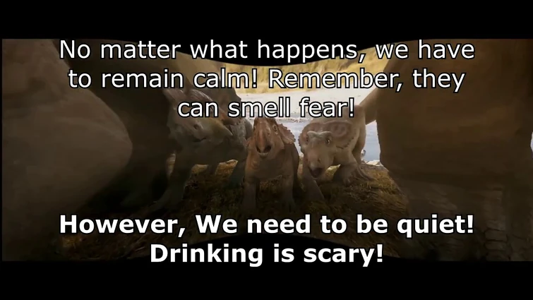 Walking with Dinosaurs: The Movie but Google Translate makes the voiceovers better