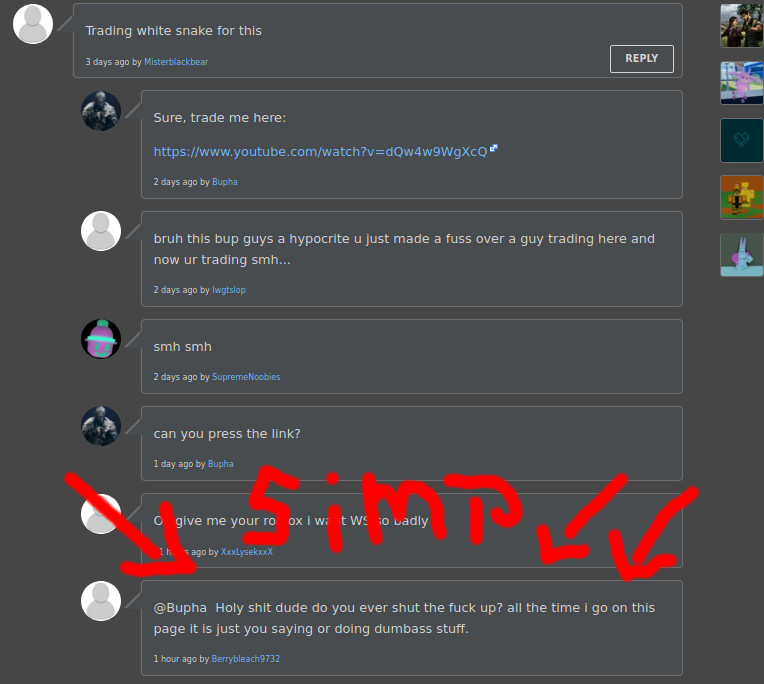 Ladys And Gentleman We Found A Simp Fandom - a normal day on roblox lol