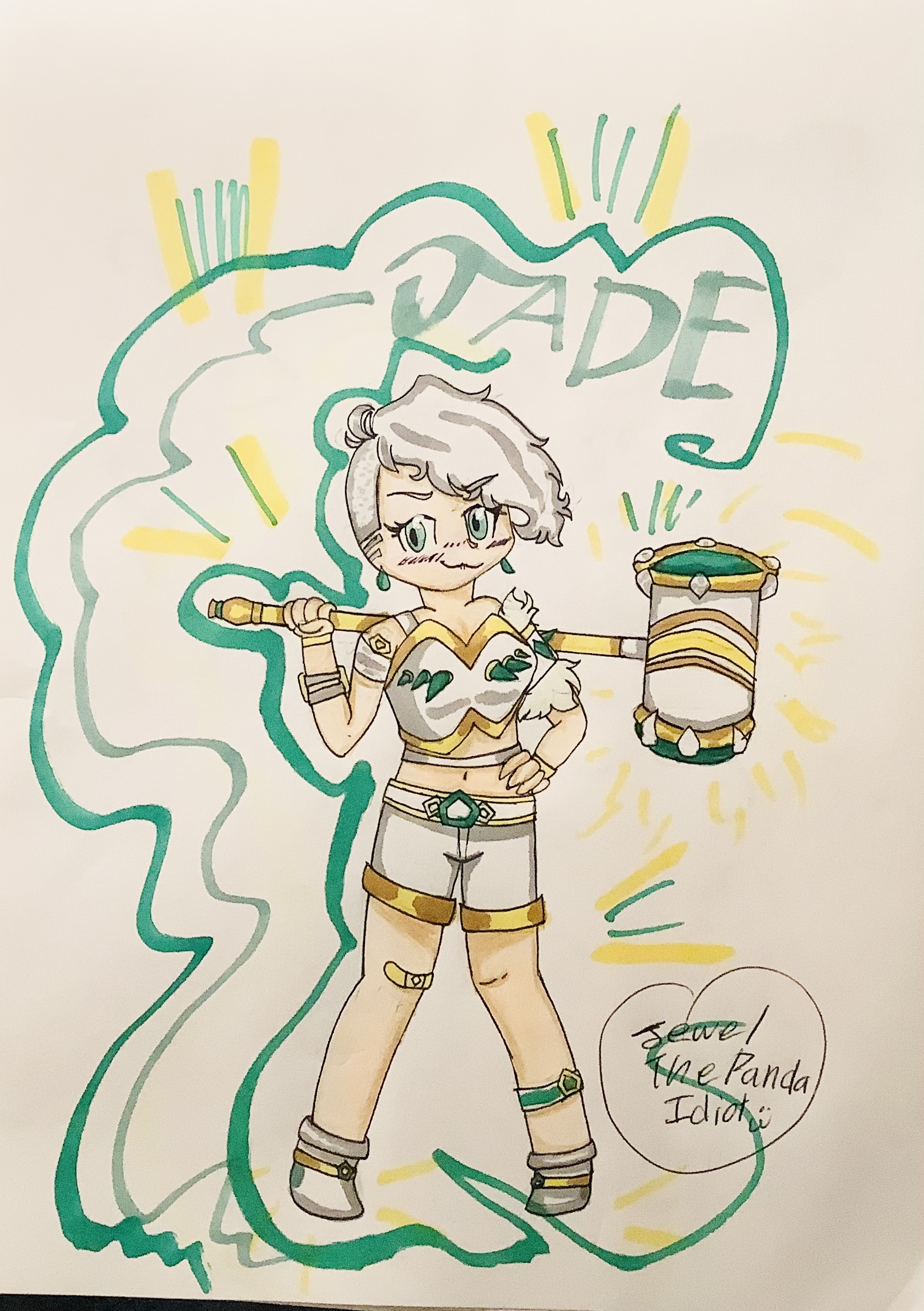 Drawing Jade Then -> Now | Fandom