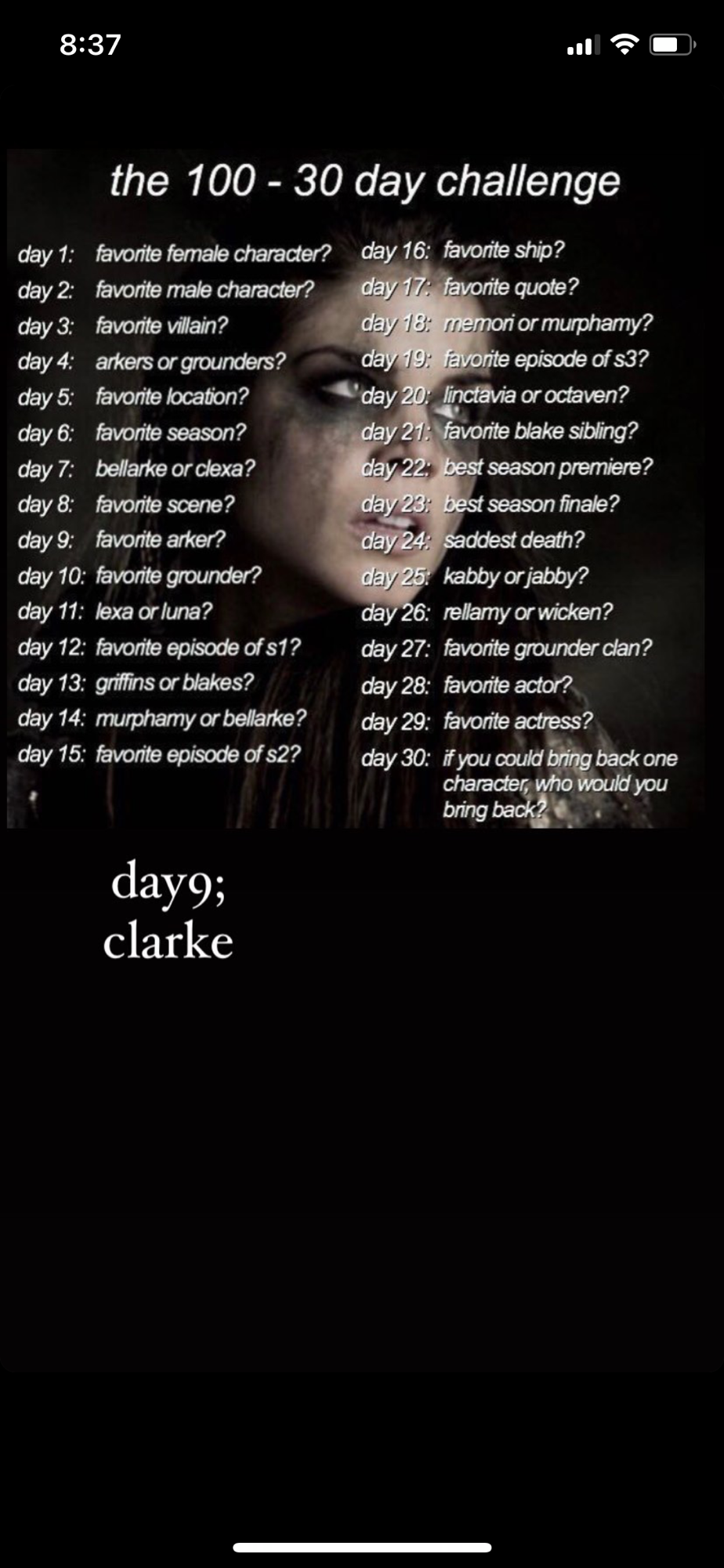 30 days challenge | Fandom