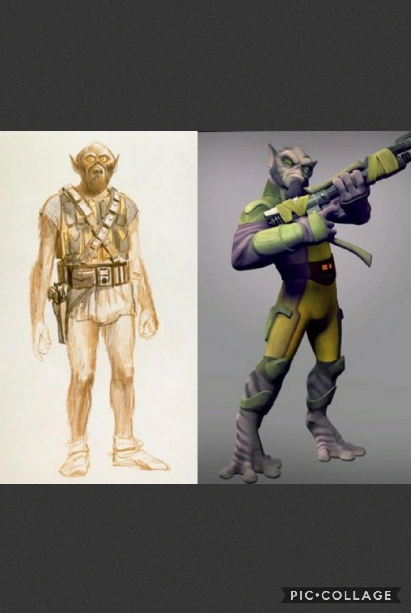 Original Chewbacca Concept Art inspired 