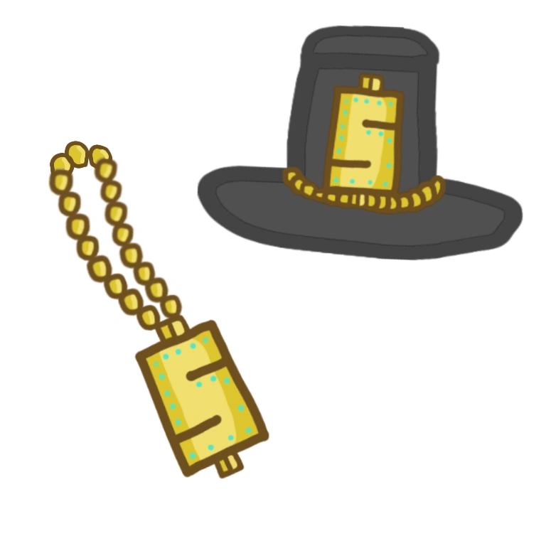 Henry's top hat and reginald's gold chain Fandom
