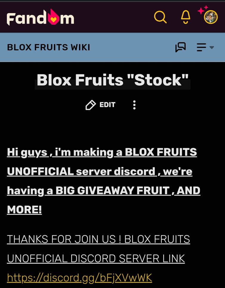 Blox Fruits Wiki – Discord