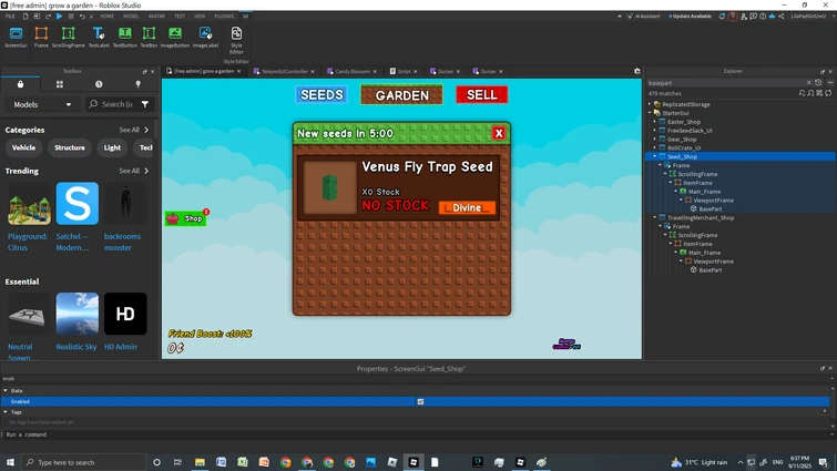 improved the placeholder seed shop gui | Fandom