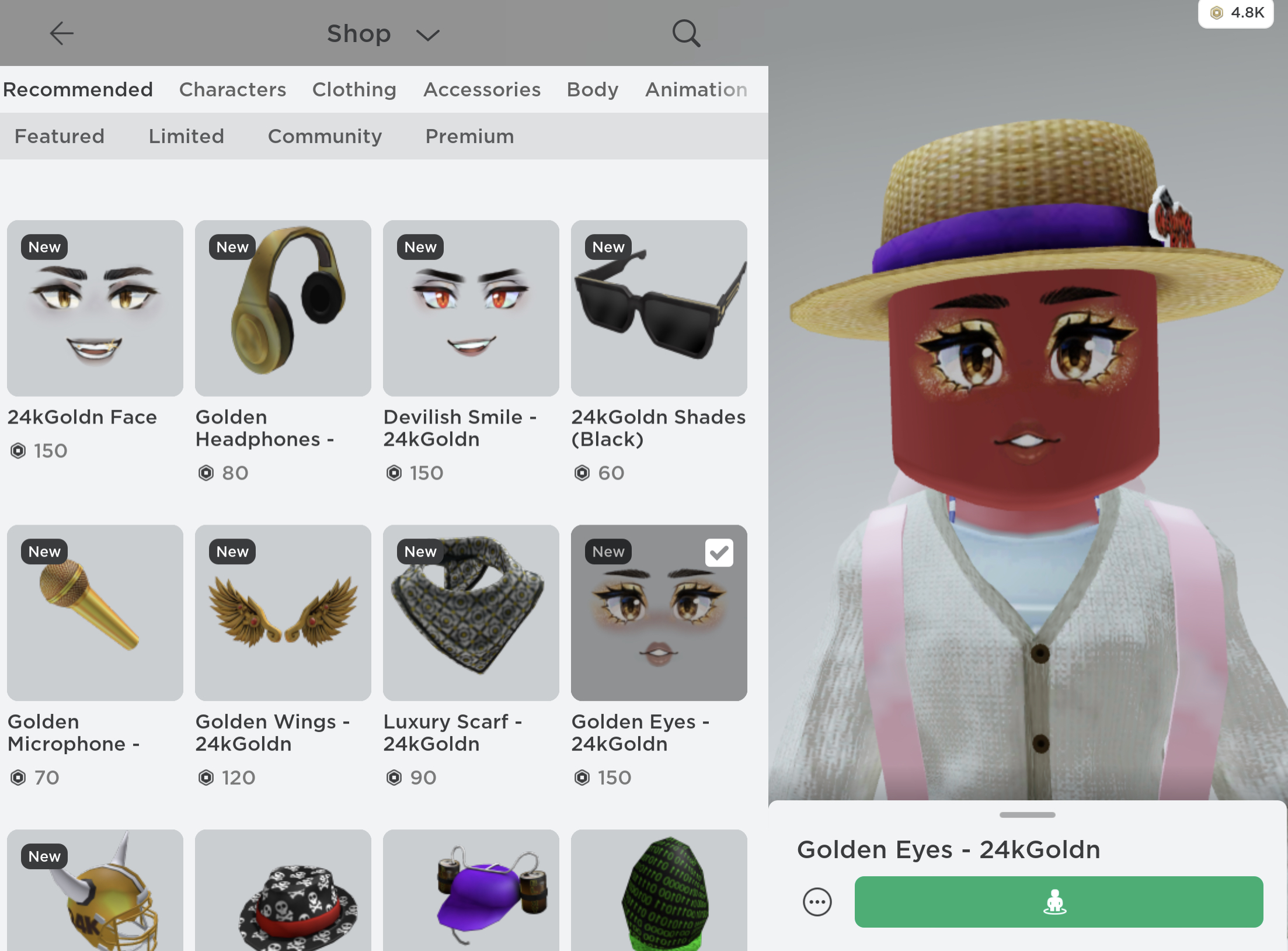 Selling Roblox account! 24k+ robux worth of limited edition items