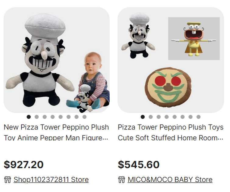 Pizza Tower Peppino Plush Toys, Soft Pizza Plush Stuffed Animal