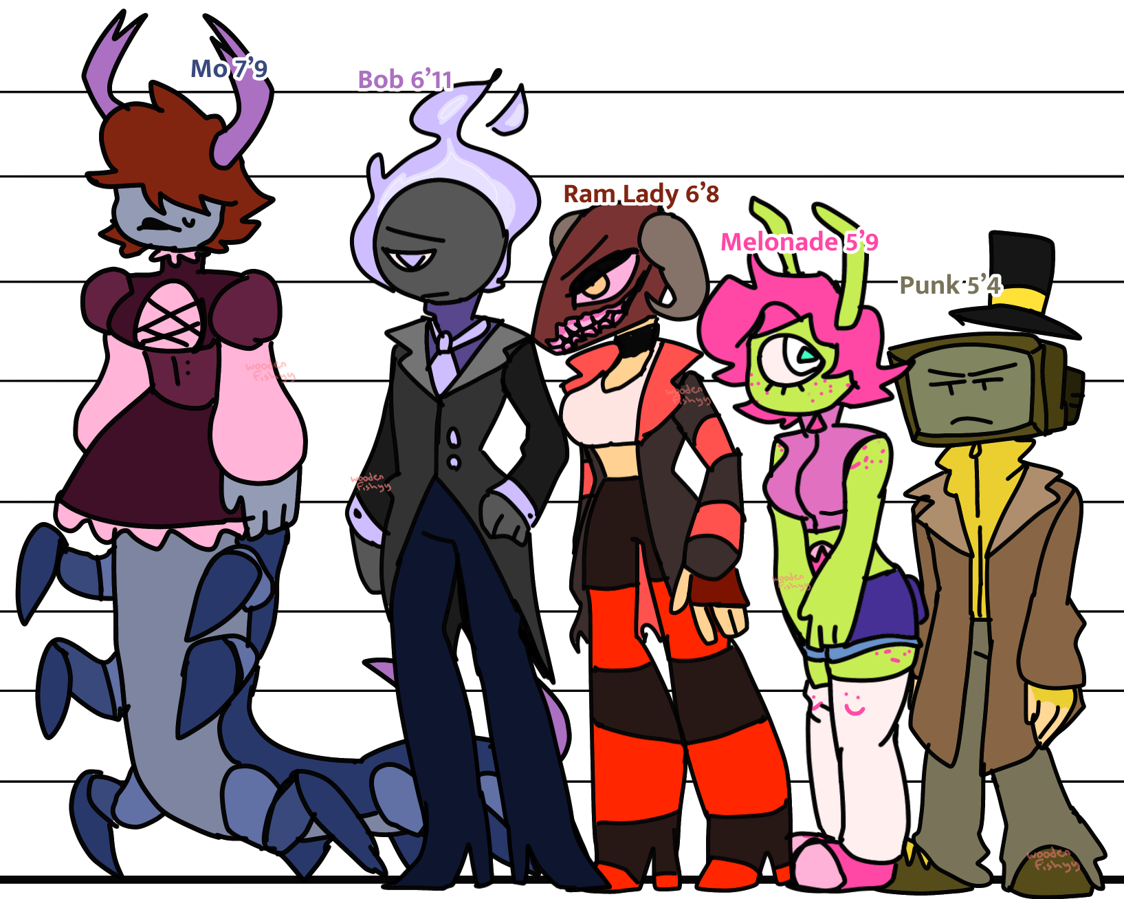 All my FNF characters heights ! ish Fandom