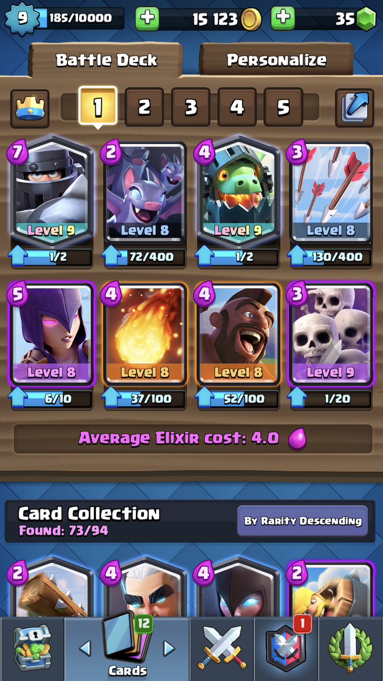 please be honest. is my deck good for Arena 9, Jungle Arena?