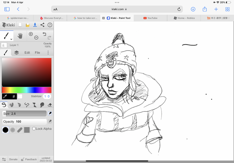 I attempted to draw johnny joestar in Kleki Fandom