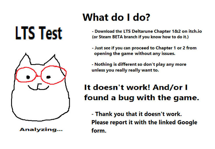 Toby Fox is testing a new launch feature for Deltarune Chapter 1&2 