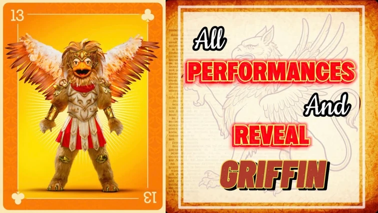 Griffin | All Performances and Reveal | The Masked Singer Season 13 | James Van Der Beek