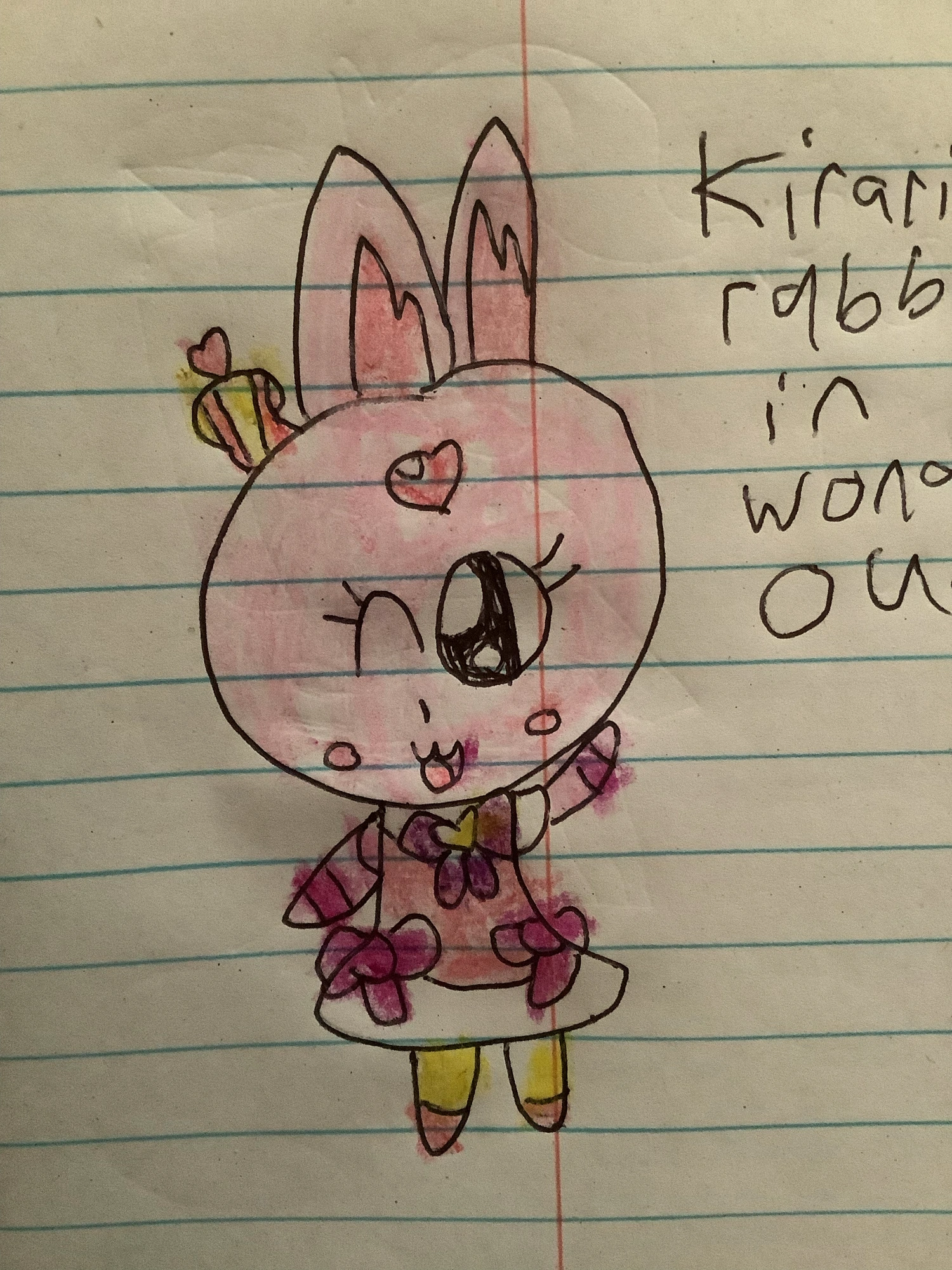 Kirarin rabbit wearing cure wonderful’s outfit | Fandom