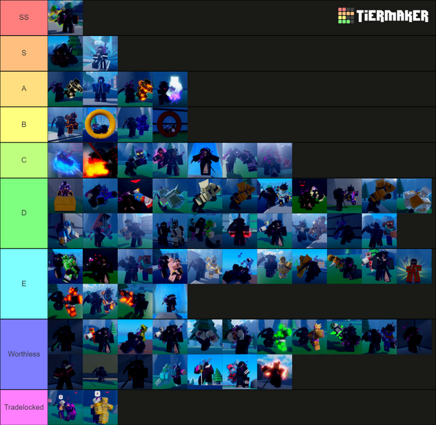 YBA Shiny Tier List 2023 March Update [Rarity, Stand & Skin]