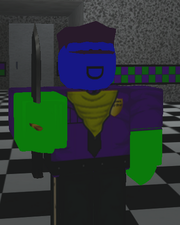 User Blog Gabonnie Purple Guy A Bizarre Day Roblox Wiki Fandom - roblox purple guy