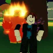 Magician's Red and the user menacingly doing the old pose.