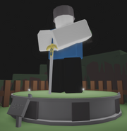 TheGuestToBlame's statue before Halloween 2020