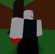 A player holding a Rokakaka Fruit.