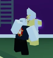 The World (Over Heaven) and its user menacingly posing.