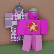 Purple Haze and the user menacingly posing.