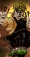 DIO, as seen in the Stardust Crusaders Anime.