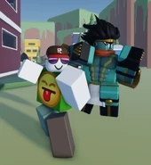 Star Platinum (Ocean Breeze) and its user menacingly posing.