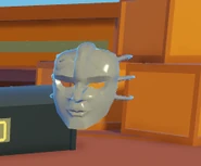 A Vampire Mask in the air.