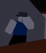 Mini Guest doing the Hamon pose in the Halloween map (2019).