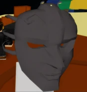 A 3D close up of the Stone Mask model.