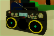 A closer view of the Fancy Radio