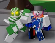 Hierophant Green's old pose.